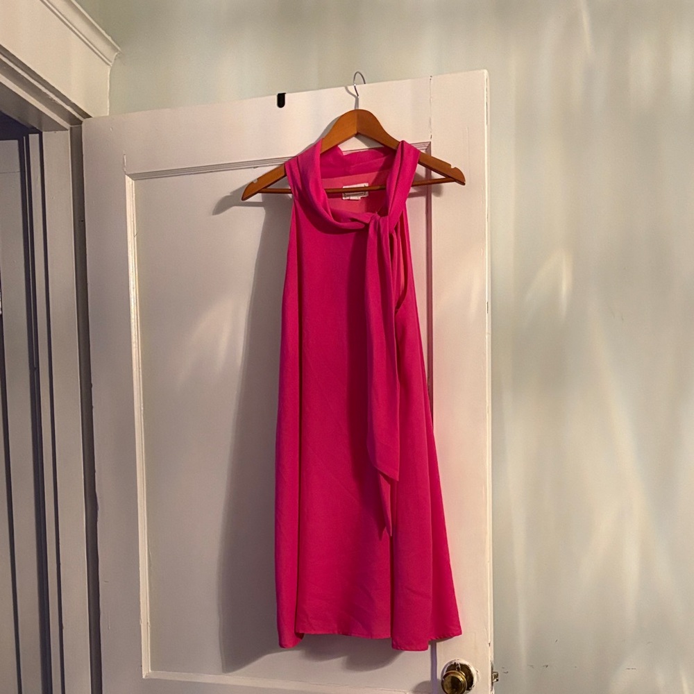 Vibrant Pink Sleeveless Dress